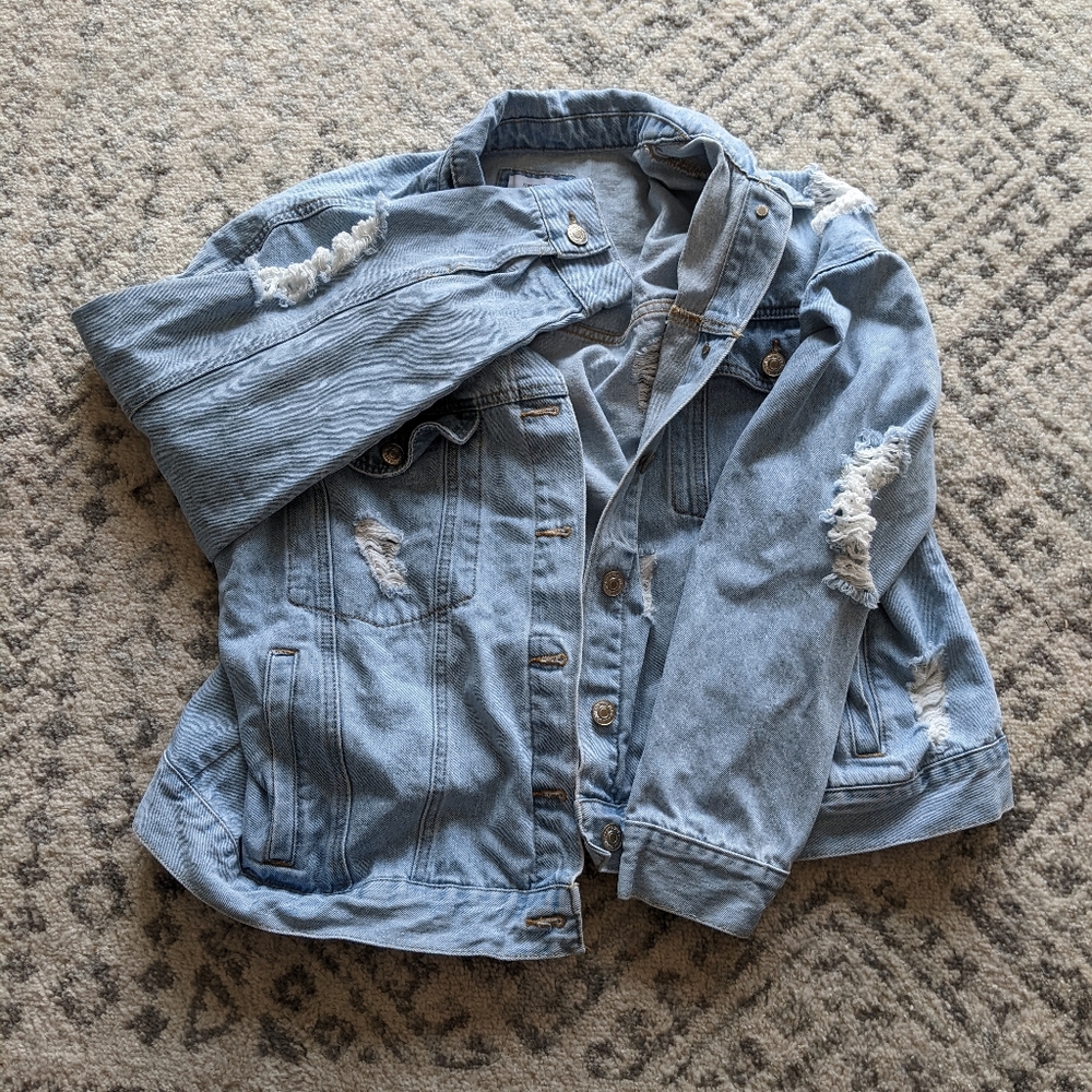 Ripped Jean Jacket